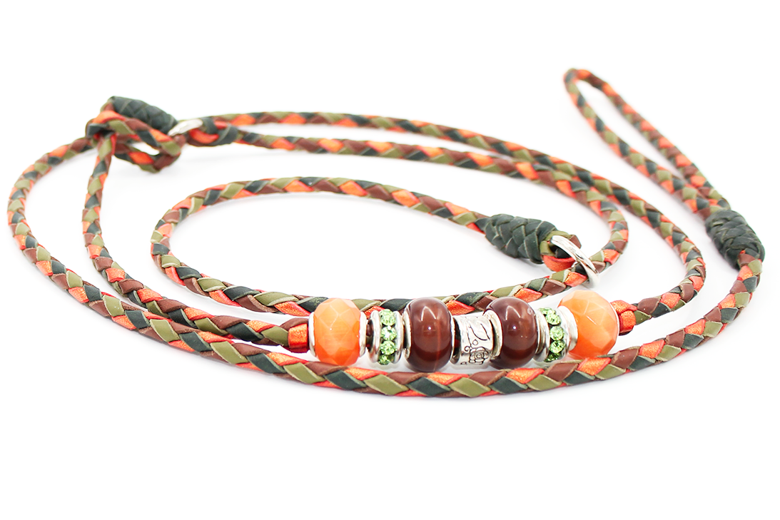 Kangaroo Leather Leads by Ginger Snaps