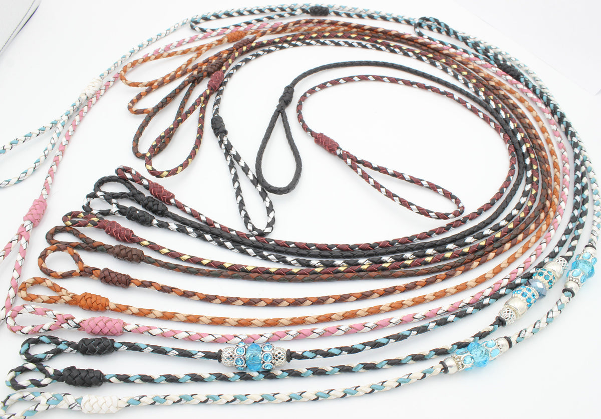 Kangaroo Leather Leads by Ginger Snaps