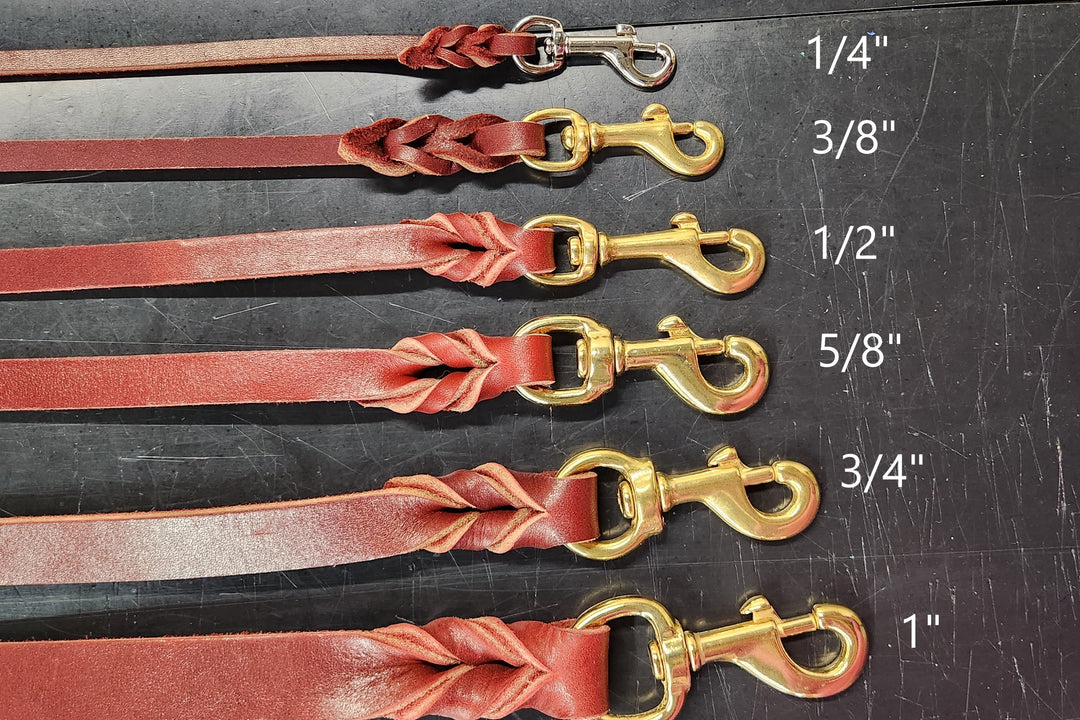 Latigo Leather Leashes 8' 1/2