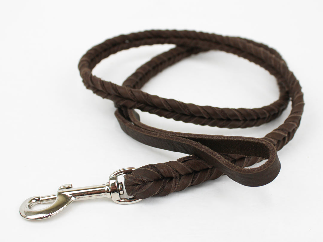 Braided Leather Leash– Pro-Mohs Canine Supply